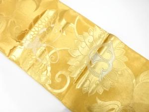 アンティーク　蝶に唐花模様織り出し袋帯（材料）